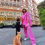 Adah Sharma Instagram - Is pretty Ketki in the last image ORANGE or PINK ? 🤓🤓 , , Wearing @zara , , P,S, Did u like #StarKidRadhaSharma 's new car ! 🐅 #londontourism #pantsuit #pink #100YearsOfAdahSharma #adahsharma London, United Kingdom