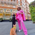 Adah Sharma Instagram - Is pretty Ketki in the last image ORANGE or PINK ? 🤓🤓 , , Wearing @zara , , P,S, Did u like #StarKidRadhaSharma 's new car ! 🐅 #londontourism #pantsuit #pink #100YearsOfAdahSharma #adahsharma London, United Kingdom