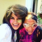 Aditi Sudhir Pohankar Instagram – Oops ! I completely forgot this one ! Hahahaha mad mad mad fun with the one and only TRISHHHH! 
.
.
.
.
.
.
#aaditipohankar #she #fun #holi #love #colours #happy #happyholi #laugh #beauty #beautifulgirls