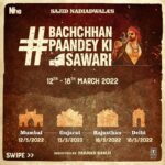 Akshay Kumar Instagram - Bhaukaal hoga Mumbai to Delhi! Call 70690 66777 aur paiye mauka #BachchhanPaandey se baat karne ka. Take a selfie 🤳🏼 with this Bhaukaal bhara 🚚 and post using #BachchhanPaandeyKiSawari #SajidNadiadwala @farhadsamji @kritisanon @jacquelinef143 @arshad_warsi @wardakhannadiadwala @nadiadwalagrandson