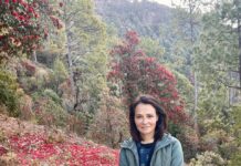 Amala Akkineni Instagram - Meditated for peace to prevail after a trek to Mahaavatar Babaji’s cave this morning. Sending Maitri to all 🙏🏼