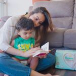 Anita Hassanandani Instagram - This is a cute story about a little boy and how he always stays happy. It's no big secret. But when you dive into his tiny world of fantasies, you all will exactly know what I'm talking about. Psssst... It's Pampers Premium Care and its 360 cottony softness! 😋 Watch this video and tell me, in the comment section, what keeps your baby happy all day?! @pampersindia #Ad #paidpartnership #Pampers #PampersTribe #PampersIndia #SoftSofteverywhere #Cottonysoft #PampersBaby #PampersMom #PampersPremiumCare #diaperbaby#diapers #diaperchange#babydiaper