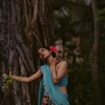 Anjali Patil Instagram - On the very early morning we all walked inside the forest. I slowly transformed, navigating through thorns and whispering with the trees, sky and birds while @aishwaryashok captured magic in each frame. For me, Van Gogh / Irusaayi / Vaanvil are fragile and strong, real and magical, fire and water at the same time! @kuthiraivaalthefilm is running in theatres with overwhelming reviews from the critics and audience. Forever grateful for this magical moment! @yaazhifilms @kuthiraivaalthefilm Ideated by : @aishwaryashok Costume Design : Datcha dayal Styling: @binita_ramanathan Dop : @haya_dp Yaazhi Team : @aravindnaga.nft @m0shuu @palaniappan_kathir