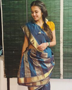 Anjana Rangan Instagram - Karadaiyan nonbu.. 🙏 #madisar #saree #sareelove #karadaiyannombuinmadisar