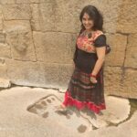 Anju Aravind Instagram – N front of Seetha devi”s foot print