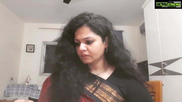 Anuya Bhagvath Instagram - Screentesting time with silent counter dialogues! #anuya P.S-yes yes i know im repeating d saree :D #actor #actorslife