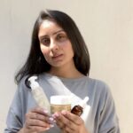Bhanushree Mehra Instagram - My current hair care regime includes products from @greenandbeigedotcom , a brand that follows a holistic, clean, organic & an environmental friendly approach. I have been using the cleanser, mask & the serum quite regularly and my hair has never felt healthier. This regime is formulated in a way that helps you to maintain the scalp’s micro biome which results in healthy , nourished scalp & hair. Completely free of harsh sulphates, alcohol & preservatives , the main aim of this regime is to not only make your hair beautiful but also stronger from deep within. The products are a little on the expensive side but definitely worth it !! You can use my code Bhanu10 for a 10% discount :) . . #ad #greenandbeige #cleanhair #naturalhair #nopreservatives #hairhealth #haircareroutine