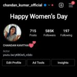 Chandan Kumar Instagram - Happy Women's Day in advance.. 😍