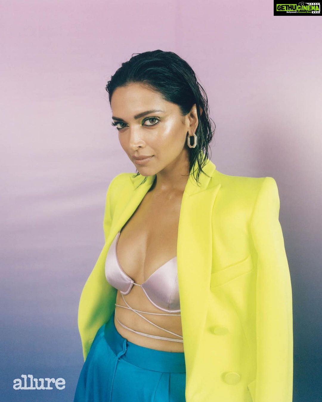 Deepika Padukone Instagram - From being made to feel like a person of colour for as long as I can remember to making it to the cover of one of the world’s most prominent beauty magazines, it has been an arduous and uphill journey of learning, unlearning, growth and evolution. Thank you @allure for your faith, generosity and kind words… Photographer: @ridburman Stylist: @priyankarkapadia Hair: @yiannitsapatori Makeup: @danielcbauer Manicure: @kavisnailcare Set Design: @sandesh.kambli Production: @ikp.insta Sr. Entertainment Editor: @eugeneshevertalov Writer: @diannamazzone