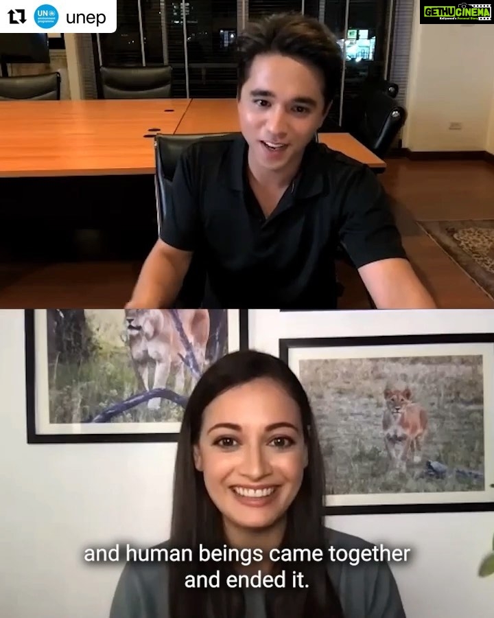 Dia Mirza Instagram - We CAN and we MUST come together to #BeatPlasticPollution ππ Sign the #CleanSeas pledge @unep Bio ππΌππ» Repost @unep with @make_repost γ»γ»γ» #FaceThePlasticTruth: When did you first realise that plastic was a serious threat to the future of our planetΒ π? Hear from our Goodwill Ambassadors @alexrendell and @diamirzaofficial discussing plastic-firsts and the race to reduce the 11 million tonnes of plastic dumped into our waterways each year. π€― Now itβs your turn. Visit the link in our bio and pledge to #BeatPlasticPollution for #CleanSeas today. π