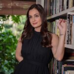 Dia Mirza Instagram - I love wearing #SustainableFashion brands from #India. When I dress up for work my team ensures we choose designers that care for the health of the planet and people. This black dress is from @thesummerhouse.in 🤍 The Summer House is a small and honest company based out of Bangalore, India. They design and handcraft clothing and homeware for the cerebral chic woman across the globe. The Summer House, have made a choice to question every process and ask if they can do it better. They have made a choice to say no to the easy way of sourcing materials. All their fabrics come from an environment that does not abuse the earth. All their clothing is made in their own production studio. Each edit they produce has a story, and heart and use responsible processes and old fashioned techniques to create products that will outlast the season. They design and manufacture in small batches, keeping in mind ethical production, quality and affordability. They have made a choice to be inclusive, fair and responsible. At The Summer House, it is believed - Pure is Beautiful. As we work to make the shift towards #ConsciousConsumerism, The Summer House shows us how. Thank you @theiatekchandaney for sourcing this beautiful garment and always helping my work reflect my values. Hair by @lakshsingh__, Make Up by me 🙃 Photos by @rishabhkphotography #OOTD #SDGs #GlobalGoals #ForPeopleForPlanet #BeatPlasticPollution Bandra World of Storytellers