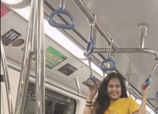 Disha Pandey Instagram - #progressiveindia #bengalurumetro 💃🏻🇮🇳 #proudindian #usepublictransportsavethecity Bangalore, India