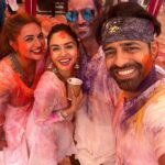 Divyanka Tripathi Instagram - #HoliParty💙💚♥️💛💜🧡