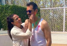 Esha Deol Instagram - Happy Holi from our family to yours. 🤗🧿♥️🤗 #happyholi #happyholi2022 #stayblessed