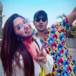Eshanya Maheshwari Instagram - Colors of happiness and joy are the most beautiful colours of life hope they stay forever in your life ❤️🧡💛💚💙💗💜 HAPPY HOLI TO YOU AND YOUR FAMILY ☺️ #happyholi #holi #holifestival #friends #holi2022 #esshanyamaheshwari #esshanya