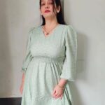 Falguni Rajani Instagram - Found the perfect green dress from @zinklondon for springseason #elegantstyle #trends2022 #dress #fashion #style #love #dresses #onepiece #frock #outfit #shopping #dressmurah #instagood #model #instafashion #beauty #beautiful #fashionblogger #fashionista #fashionstyle #like #onlineshopping #girl #clothes #bhfyp