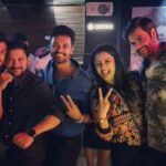 Ganesh Venkatraman Instagram - About last Night ❤️ Wishing u a super duper happy birthday and an awesome year ahead @iamabhinayvaddi Machi Ma partners in crime: mammeey @somshekar_ , my dance partner & rock star @shariqqqq777 and ofcourse my heart beat @prettysunshine28 😉 #friends #fun #birthdaycelebration