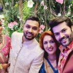 Ganesh Venkatraman Instagram - My kid bro & neighbour gets hitched ❤️ Such an awesome feeling.. When the kid bro whose hand u held tight and took to school everyday, finally holds the hand of his life partner 💞 #FromNowTillForever Wishing u only the best mere chote bhai Ambrish.. Keep making ur mom, wife and all of us super proud of ur achievements 🤗🤗 You and Sneha make an awesome couple 😍😍 #happymarriedlife #familywedding #mumbai #MyBigFatFamily