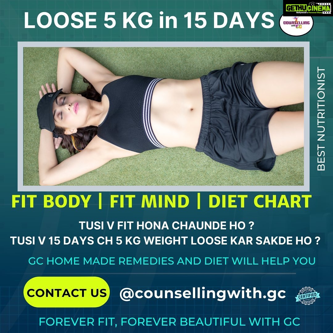 Gurleen Chopra Instagram - JUST 15 DAYS TO LOSE 5 KGS WEIGHT WITH GC AND GET IN FIT SHAPE WITHOUT PILLS! π ULTIMATE PACKAGE FOR YOU !π―π― EAT RIGHT, EAT HEALTHY WITH US! π―β¨ . RESULTS GUARANTEED π― Contact team @counsellingwith.gc @igurleenchopra . . . . . . . . . . . . . . . . . . #15dayschallenge #2weekfatloss #fatlosstips #weightlosstips #saggyskintips #loseskin #dailyexercise # 5kgslose #dailymotivation #homemadediet #getfit #fullbodypackage #weightlossmotivation #fullbodydiet #nutritionist #igurleenchopra #gym #gymfitness #counsellingwithgc #youtubeimgc