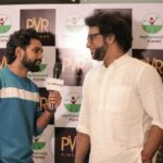 Haricharan Instagram - Had such a Good time watching #kadaisivivasayi with my friends from @myharvestfarms My wife @pavithramala_h & I are proud to be Urban Farmers. The Movie itself was Awakening, makes us realise the Importance and innocence in Organic traditional farming as opposed to modern chemical farming practices. As responsible & Sincere citizens we need to be watchful & Patient with the things we consume. Anything which is Cheaper takes A TOLL ON OUR health. We need to strive forward in the Traditional Nutritious way. @musicsanthosh hats off! Your Music was on a Diff tangent yet suited the Movie so much. Great performances. Thank you @archanastalin for Inviting us ❤️
