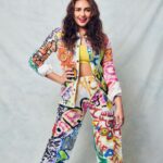 Huma Qureshi Instagram – #HappyHoli to my IG fam! ✨ Here’s wishing you and your loved ones a Holi as colourful and vibrant as my outfit 💖soak in the hues of joy today, stay safe and have a dry Holi…let’s put water to better use! #HoliHai #Festival