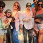 Ileana D'Cruz Instagram - A little late but throwing it back to my first Holi party and the smashing time I had thanks to my darl @dr.namratajadwani ♥️♥️♥️