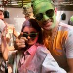 Ileana D'Cruz Instagram - A little late but throwing it back to my first Holi party and the smashing time I had thanks to my darl @dr.namratajadwani ♥️♥️♥️