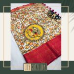 Joy Crizildaa Instagram – Kalamkari ❤️ Banarasi silk 

To place an order Kindly DM ! ❤️

Disclaimer : color may appear slightly different due to photography
No exchange or return 
Unpacking video must for any sort of damage complaints 

Threads here and there, missing threads,colour smudges are not considered as damage as they are the result in hand woven sarees. 

#joycrizildaa  #joycrizildaasarees #handloom #onlineshopping #traditionalsaree  #sareelove #sareefashion #chennaisaree #indianwear #sari #fancysarees #iwearhandloom #sareelovers  #sareecollections #sareeindia