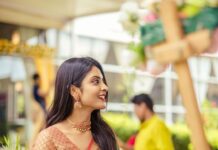 Joy Crizildaa Instagram - Actress @nivedhithaa_sathish looking Gorgeous in #joycrizildaa saree You look absolutely stunning darling @nivedhithaa_sathish ❤️