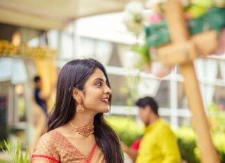 Joy Crizildaa Instagram - Actress @nivedhithaa_sathish looking Gorgeous in #joycrizildaa saree You look absolutely stunning darling @nivedhithaa_sathish ❤️