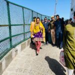 Kangana Ranaut Instagram - After Vaishnodevi ji darshan we went for Bhairo Baba darshan… Legend says …. Demon Bhairo was chasing young Vaishnodevi for days on end and she ran all the way up to the hill top and from Bhairo’s fear was hiding in the cave ( gufa which is the main Darshansthan ) when Bhairo came face to face with the Goddess she manifested Shakti and beheaded him so violently that his skull fell on another hill top… After killing Bhairo Devi Vaishno announced that Bhairo was non other than Lord Shiva himself, for her glory he played this role …she also added that if anyone wants to access my energy wants to worship me they must also pay respect to Bhairo Baba and worship him as well, where Bhairo Baba head fell his temple was built…. This legend teaches us to respect our enemies and their roles in our lives… according to Hinduism it’s same energy finding expressions and manifestations in various forms and one must never loose perspective … Jai Mata Di …🙏