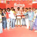 Kathir Instagram - From the pooja for #IyalvathuKaravel. Very excited to be starting this project! @sls_henry @mahendranactorofficial @karu_palaniappan @ghibranofficial @sridhardop @v4umedia_ @smileselva_03 @actormadhan_offl #iyalvathukaravel #IK #EminentEntertainments