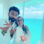 Keerthi shanthanu Instagram - #kachabadam 😬👫 Allll the way from #maldives 🐬 #trendingreels @touronholidays @kandima_maldives @oneaboveglobal Kandima Maldives