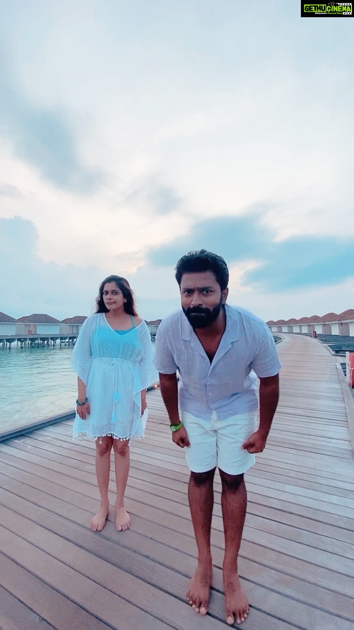 Keerthi shanthanu Instagram - Life is better when you Dance 🕺🏻 Dancing our way into vacations 🤪😍🕺🏻 @touronholidays @kandima_maldives #instagram #instagood #insta #instagramreels #instareels #reels #reelsinstagram #reelsvideo #reelsviral #dance #vacation #vacationmode #shanthnu #kiki #shanthnukiki Kandima Maldives