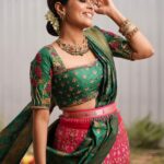Keerthi shanthanu Instagram – Traditional attire is itself a beauty 🌺
And this beautiful attire is from @studio149 ✨
Dressed up for #juniorsuperstars #historical round every Saturday & sunday 6.30pm @zeetamizh 
Jewellery @jcsjewelcreations ✨
@theamethyststore ✨
📸 @storiesbysidhu @teamcreators