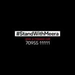 Kushboo Instagram - #STANDWITHMEERA