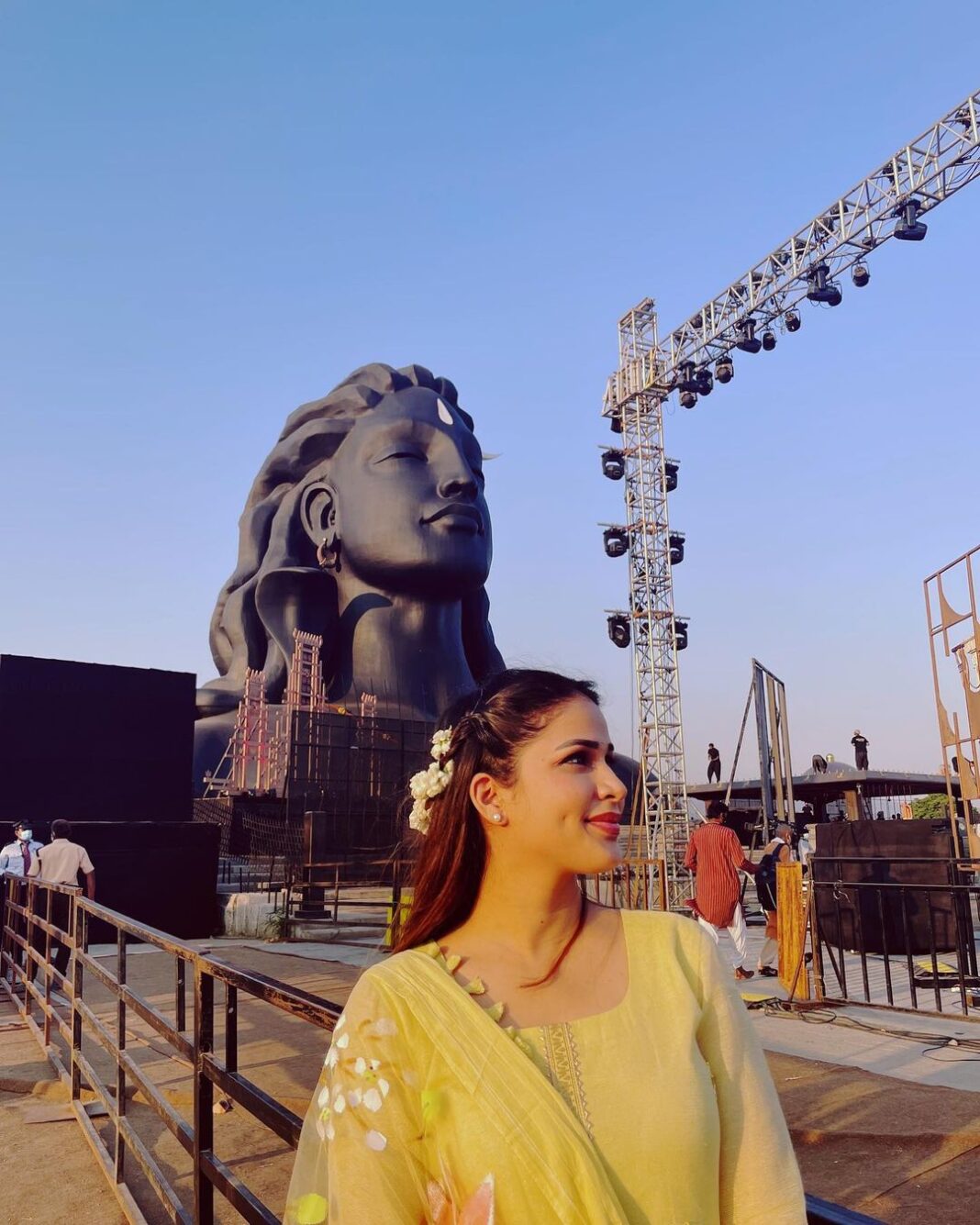 Lavanya Tripathi Instagram - Happy shivaratri 🙏 Adiyogi Shiva statue