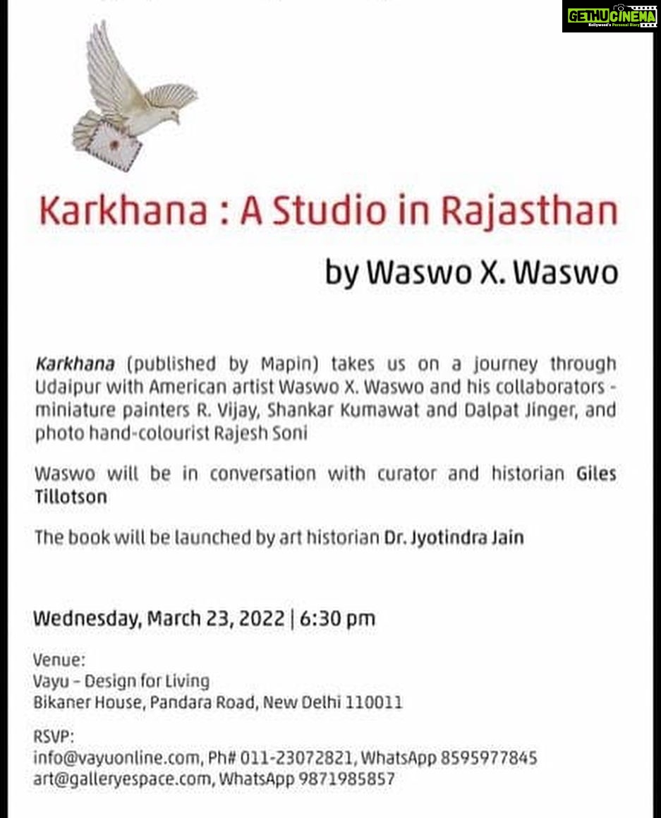 Lisa Ray Instagram - Delhi friends and foes - I am envious of your impending opportunity to attend the launch of this excellent book that takes the reader on a meandering journey through Udaipur and a typical day through @waswoxwaswo collaborations with co-creators who collectively form the ‘Kharkhana’ which means factory in Hindi but is linked to the historical painting workshops of Persia. A unique insight into a unique art practise. What’s not to love? I’m a fan! @bhavz15 has promised me a copy here in Dubai 😜😘🤣 You can also order on @amazonbooksin and ask your local indie bookstore 🙏🏼