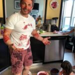 Lisa Ray Instagram – Last year’s Holi we were in Canada. We couldn’t find powdered colour so @dipikablacklist suggested we use strawberry jam instead. The results were pretty apocalyptic but form the sweetest memory (pun not intended…no actually I have the worst sense of humour so poor pun play is always intentional) 
Happy Holi!