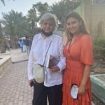 Lisa Ray Instagram - Another highlight of @artdubai was meeting Salima Hashmi, the doyenne of art and activism in Pakistan, a painter, art educationalist, mentor to many and the daughter of Faiz Ahmad Faiz. I should have bowed but instead fumblingly offered her my book. Thank you @themiddleclasscollector for the introduction