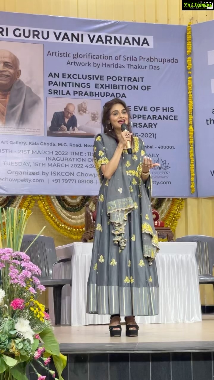 Madhoo Instagram - #harekrishna #srilaprabhupada GRACE& GRATITUDE 🙏💜💜