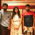 Mahendran Instagram - Glad to record this amazing bundle of talent @sivaangi.krish for our movie #AmigoGarage 🔥 Amazing voice 💓 And yeah…It's a duet number any guesses about male singer😋😉 @prasanth_hsr @composerbala @kukarthikoffl @livingstonruben @gm_sundar_ @teamaimpro