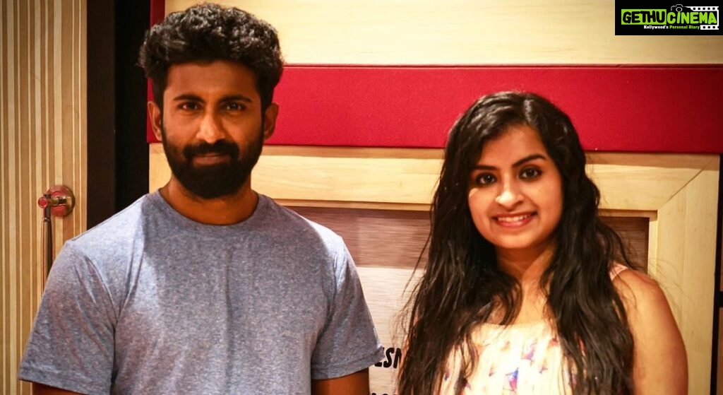 Mahendran Instagram - Glad to record this amazing bundle of talent @sivaangi.krish for our movie #AmigoGarage 🔥 Amazing voice 💓 And yeah…It's a duet number any guesses about male singer😋😉 @prasanth_hsr @composerbala @kukarthikoffl @livingstonruben @gm_sundar_ @teamaimpro