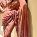 Mamta Mohandas Instagram - टिप टिप बरसा in a gorgeous saree made by @rehanabasheerofficial .. the idea of how an indian woman should look in a drape began with watching @officialraveenatandon in this song. #saree #sareelove #instafashion #fashion #indianwear #indiandesigner #raveenatandon #mamtamohandas #mamta #instagood #love #fan #tiptipbarsapaani
