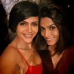 Mandira Bedi Instagram - They don’t make them like you anymore ! So loving, kind, gentle, affectionate and just beautiful inside and out !! ❤️✨ We go back a long way. And our little men brought us back together. Here’s to many more happy times, my beautiful K. Love you so so much. ❤️🧿❣️ @karizzma15