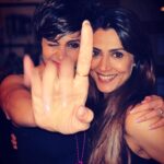 Mandira Bedi Instagram - They don’t make them like you anymore ! So loving, kind, gentle, affectionate and just beautiful inside and out !! ❤️✨ We go back a long way. And our little men brought us back together. Here’s to many more happy times, my beautiful K. Love you so so much. ❤️🧿❣️ @karizzma15