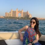 Mehrene Kaur Pirzada Instagram - It’s a beautiful life 😇 🤍 #thankyouuniverse #yacht #life #dubai #traveldiaries The Palm Jumeirah, Dubai, UAE