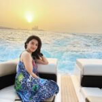 Mehrene Kaur Pirzada Instagram – It’s a beautiful life 😇 🤍 

#thankyouuniverse #yacht #life #dubai #traveldiaries The Palm Jumeirah, Dubai, UAE