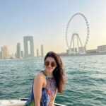 Mehrene Kaur Pirzada Instagram - It’s a beautiful life 😇 🤍 #thankyouuniverse #yacht #life #dubai #traveldiaries The Palm Jumeirah, Dubai, UAE