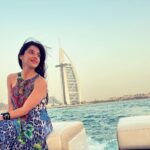 Mehrene Kaur Pirzada Instagram - It’s a beautiful life 😇 🤍 #thankyouuniverse #yacht #life #dubai #traveldiaries The Palm Jumeirah, Dubai, UAE